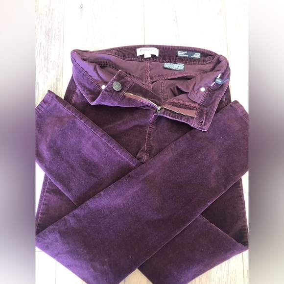 BUFFALO DAVID BITTON WOMEN BURGUNDY BRUSHED CORDUROY SKINNY PANTS - Picture 9 of 12